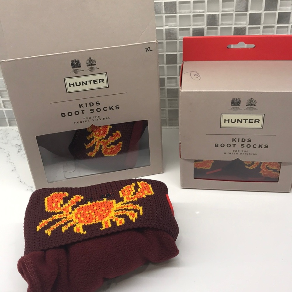 Hunter NEW Kids Boot Socks crab